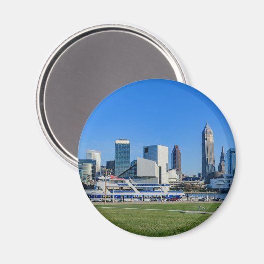 Aimant Cleveland Skyline (Recto/Verso)