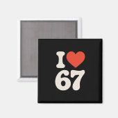 Aimant Clic 67 Meme - J'aime Six Sept (Recto/Verso)