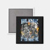 Aimant Clignez Si Vous Me Voulez Drôle Alpha Wolf Bootleg (Recto/Verso)