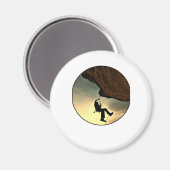 Aimant Climbing mountain man (Recto/Verso)