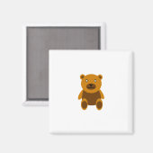 Aimant Clipart Brown d'ours de nounours (Recto/Verso)
