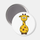 Aimant Clipart de Giraffe de Carton mignonne (Recto/Verso)