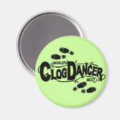 Aimant Clogging vintage Dancer Du Journal (Recto/Verso)