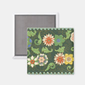 Aimant Cloisonne Chine Patter Asiatique Oriental (Recto/Verso)