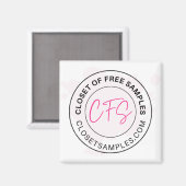 Aimant Closet of Free Samples Logo 2021 Edition (Recto/Verso)