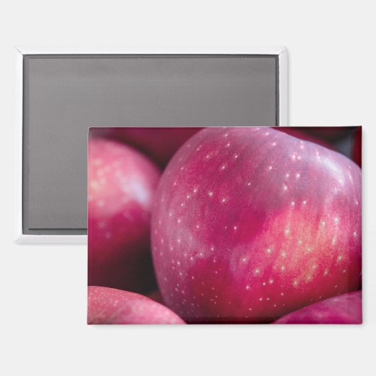Aimant Closeup des pommes rouges (Recto/Verso)
