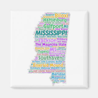 Aimant Cloud de mot du Mississippi