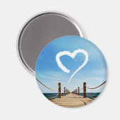 Aimant Cloud en forme de coeur sans fin (Recto/Verso)