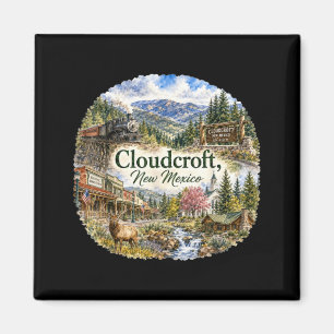 Aimant Cloudcroft Nouveau-Mexique Nm Randonnée Ski