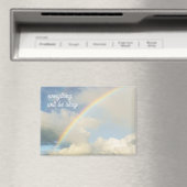 Aimant Clouds and rainbow, dreamy and optimistic  (In Situ (Lave-vaisselle))