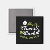 Aimant Clover Luck Charm : Que la chance du Clover Shine (Recto/Verso)