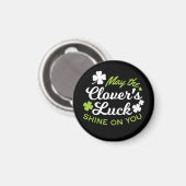 Aimant Clover Luck Charm : Que la chance du Clover Shine (Recto/Verso)