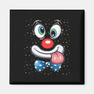 Aimant Clown Carnaval Visage Cirque Costume Enfants Homme