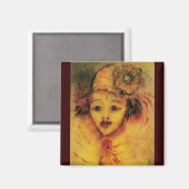 AIMANT CLOWN EN JAUNE (Recto/Verso)