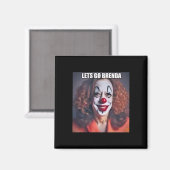 Aimant Clown Go Go Brenda 1 (Recto/Verso)