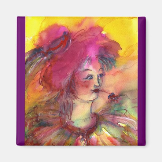 AIMANT CLOWN ROSE (Devant)