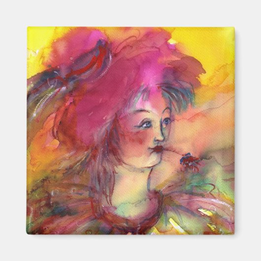 AIMANT CLOWN ROSE (Devant)