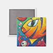 Aimant Clown sous-marin autour (Recto/Verso)