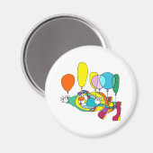 Aimant Clown volant en ballon (Recto/Verso)