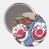 Aimant Clowns autour (Recto/Verso)