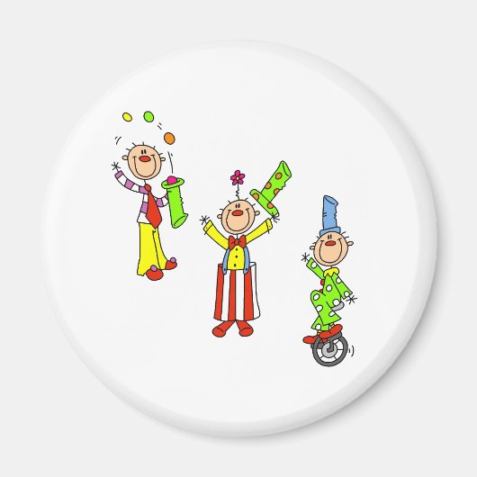 Aimant Clowns de Cirque (Devant)