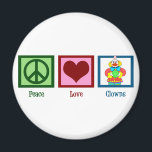 Aimant Clowns de paix<br><div class="desc">Un joli cadeau de clown.</div>