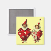 Aimant Clowns vintages Valentine (Recto/Verso)
