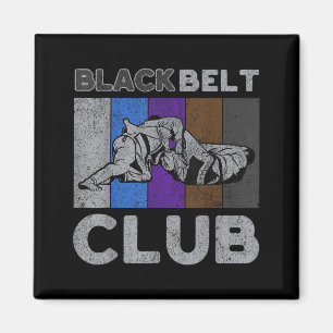 Aimant Club Ceinture Noire Vintage BJJ Jiu Jitsu Brésilie