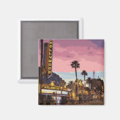 Aimant club de Californie violet los angeles (Recto/Verso)