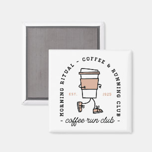 Aimant Club de course au café humour amateur de course es