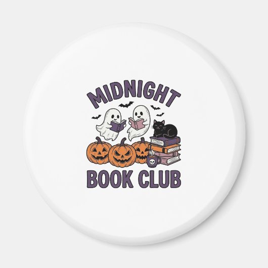 Aimant Club de lecture de minuit pour la conception de le (Devant)