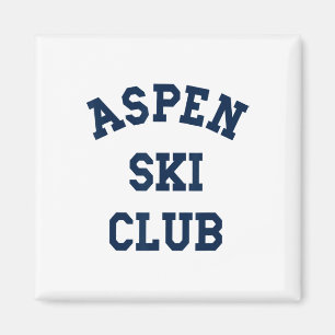 Aimant Club de ski Aspen Colorado Montagne Voyage Skieur