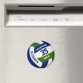 Aimant Club de volley-ball bleu vert (In Situ (Lave-vaisselle))