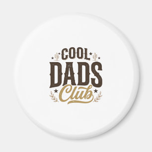 Aimant Club des papas cools Design de chemise vintage pou
