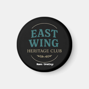 Aimant Club East Wing Heritage — Emblème Rétro Vintage