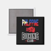 Aimant Club philippin de boxe drapeau (Recto/Verso)