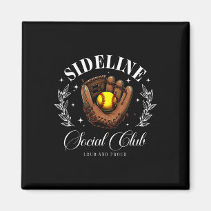 Aimant Club Social de Sideline Maman appariée Softll