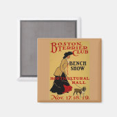 Aimant Club Terrier de Boston (Recto/Verso)