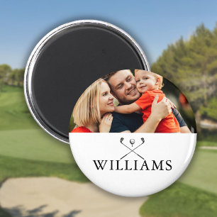 Aimant Clubs de golf avec nom personnalisé Photo