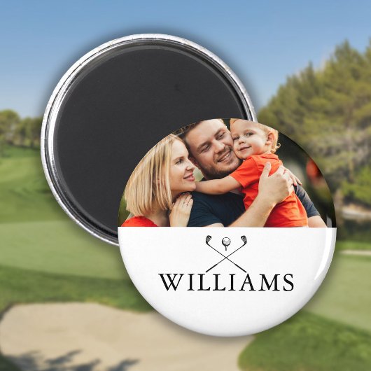 Aimant Clubs de golf avec nom personnalisé Photo
