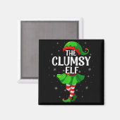 Aimant Clumsy Elf Christmas Girls Women Elf Squad Xmas Fa (Recto/Verso)