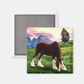 Aimant Clydesdale Sunset (Recto/Verso)