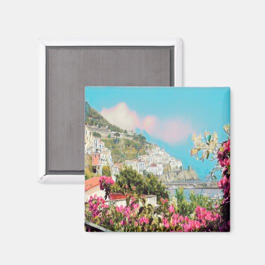 Aimant CMP004 AMALFI, Campanie, Italie, Frigo (Recto/Verso)