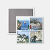 Aimant CMP020 CAPRI, Campanie, Italie, Frigo (Recto/Verso)