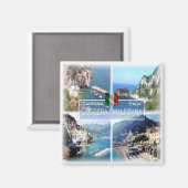Aimant CMP025 CÔTE AMALFI, Campanie, Italie, Frigo (Recto/Verso)