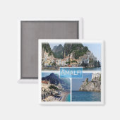 Aimant CMP034 AMALFI, Campanie, Italie, Frigo (Recto/Verso)
