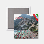Aimant CMP040 POSITANO, CÔTE AMALFI, Italie, Réfrigérateu (Recto/Verso)