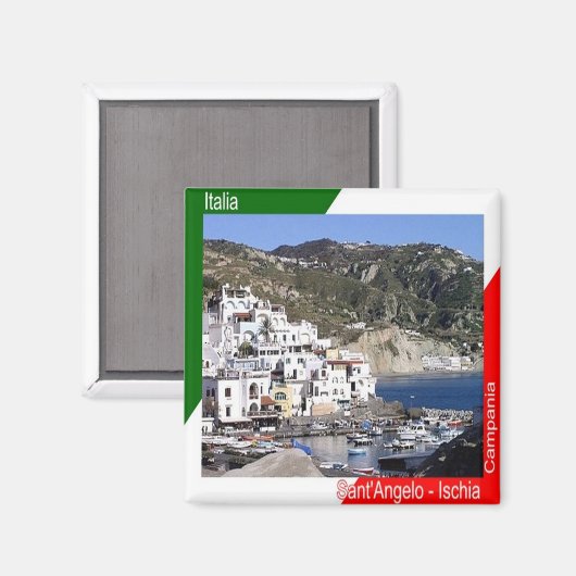 Aimant CMP060 ISCHIA, Sant'Angelo, Italie, Frigo (Recto/Verso)