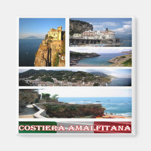Aimant CMP093 CÔTE AMALFI, Mosaïque, Italie, Frigo