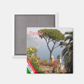 Aimant CMP101 CÔTE AMALFI, RAVELLO, Italie, Réfrigérateur (Recto/Verso)